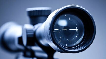 Precision Optics: A Close-Up View of a Rifle Scope
