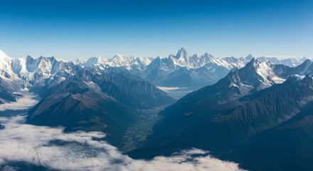 Mountain range with a city in the valley