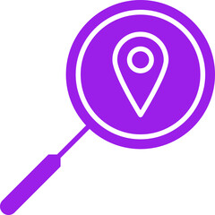 Location Analytics icon single vector illustration