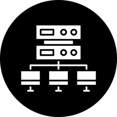 Load balancing icon single vector illustration