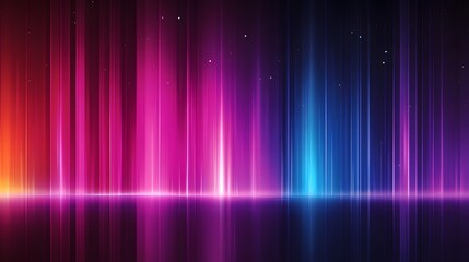 Abstract Neon Lights Vertical Lines Background