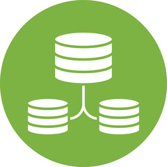 Plurality of Sources icon single vector illustration