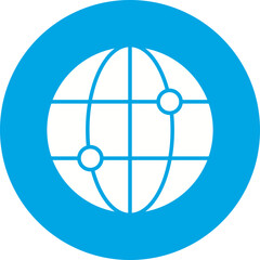 Globality icon single vector illustration