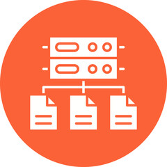 Data Aggregation icon single vector illustration