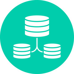 Plurality of Sources icon single vector illustration