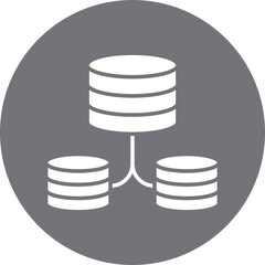 Plurality of Sources icon single vector illustration