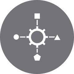 Variability icon single vector illustration