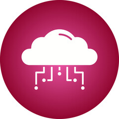 Cloud Service icon single vector illustration