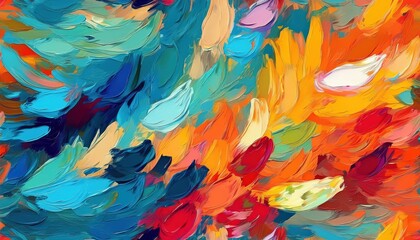 Vibrant Abstract Seamless Pattern Artistic Wallpaper Design Showcasing Rich Colors and Modern Textures