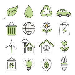 Eco-Friendly Icons Collection
