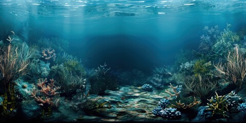 Undersea Vista Background Plate