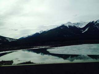 lake and mountains