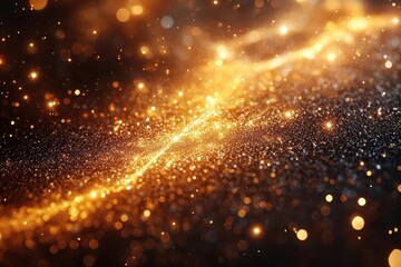 Obraz premium a dazzling gold and silver surface, textured with a subtle grain, sparkles under soft lighting, creating an elegant backdrop filled with shimmering specks