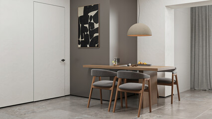 dining room with table