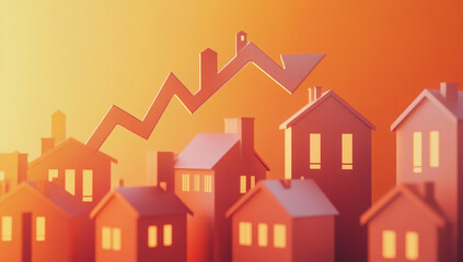 "Rising Real Estate Values: A Graph Showing Growth"