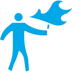 Spitting Fire icon single vector illustration