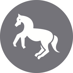 Horse Performing icon single vector illustration