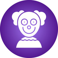 Clown icon single vector illustration