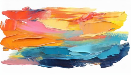 Vivid Textured Oil Painting HighDetail Masterpiece Showcasing Vibrant Colors and Intricate Textures, Isolated on a White Background