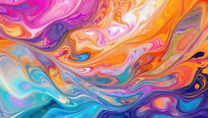 Vibrant Abstract Artwork Generative AIs Stunning Display of Textured Colors and Forms in a Contemporary Design at Dusk