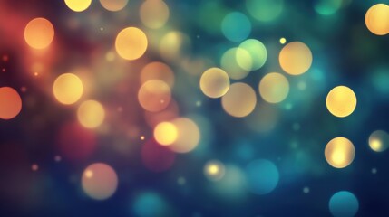 Obraz premium Abstract bokeh background with warm and cool colors.