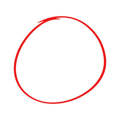 illustration of red circle highlighting