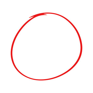 illustration of red circle highlighting