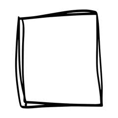 square frame stroke isolated