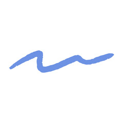blue stroke isolated