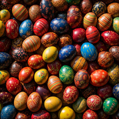colorful easter eggs