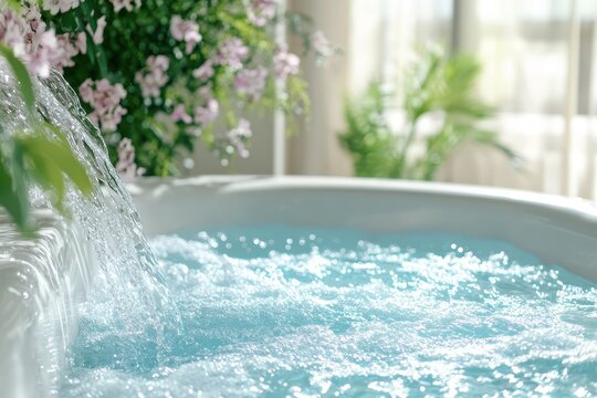 Chlorine or bromide tablet for home spa water quality maintenance