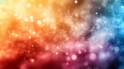 Vibrant Colorful Bokeh Lights Background with Sparkling Glitter and Shimmering Glow
