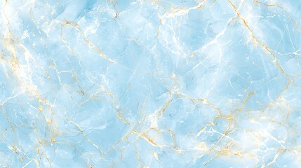 Obraz premium Light Blue Marble With Golden Veins Texture