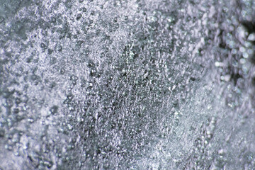 Macro texture of crystallise ice block surface