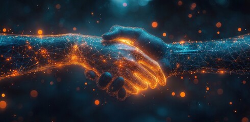 Handshake in Future Business Collaboration with Digital Network Connection