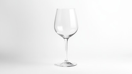 Fototapeta premium Empty glass isolated on white background.