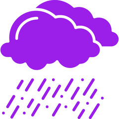 Rain icon single vector illustration