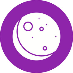 New Moon icon single vector illustration