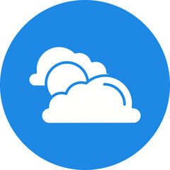 Partly Cloudy icon single vector illustration