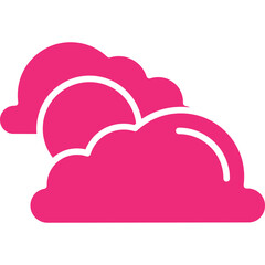 Partly Cloudy icon single vector illustration