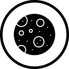 Full Moon icon single vector illustration