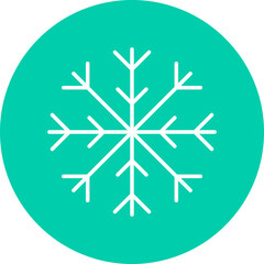 Snowflake icon single vector illustration