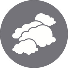 Cloudy icon single vector illustration