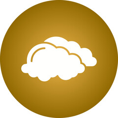 Overcast icon single vector illustration