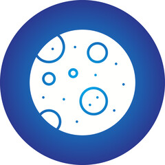 Full Moon icon single vector illustration
