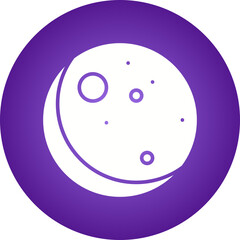 New Moon icon single vector illustration