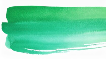 Fototapeta premium Vibrant Watercolor Hand Painted Illustration Lush Green Mint Brush Strokes and Tranquil Watercolor Background, Masterfully Created on at3