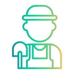 gardener Line Gradient Icon