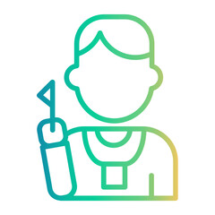 guider Line Gradient Icon