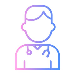 Doctor Line Gradient Icon